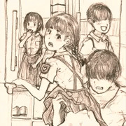 休み時間校庭でおもらししたので玄関でオムツ替えされるJS５ちゃん