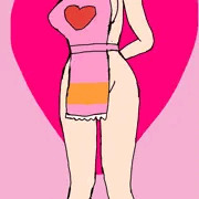 ツインテ裸エプロンちゃん