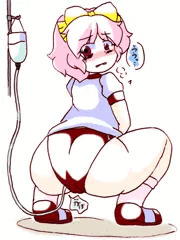 浣腸される書記ちゃん