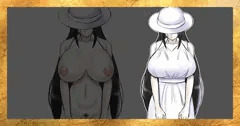 八尺様、脱衣差分