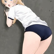 後ろ向きブルマ