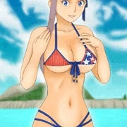 タダのビキニ娘？