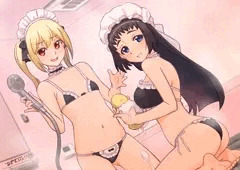 「あ、お待ちしておりました旦那様♡」「美少女2人が背中流してあげるんだから、早くしなさいよね♡」