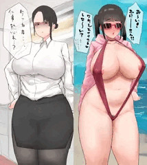 普段は怖い女上司が海で僕に気付かずに逆ナンしてきたw