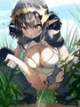 女戦士が放尿中に蟲ハプニング