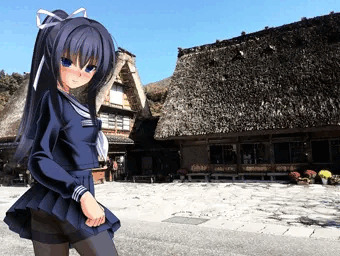観光地写真とイラスト