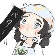 アンシャにバターをみせてあげた！
