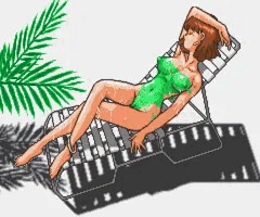 嬉し恥ずかし真夏の視線