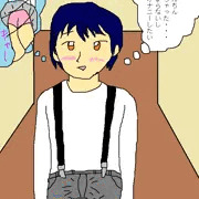 かわいいサスペンダー半ズボン男子妄想いっぱいオナニー