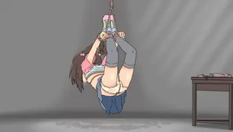女の子えび反り吊り回転　カラー版
