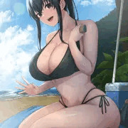 日焼け止め塗ってくれるタペストリー