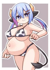牛ビキ妊婦