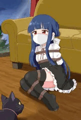 「んー……、んーーー……」(ペロ…助けて……)