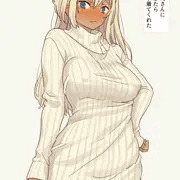 ギャル崎さんに土下座したら縦ニット着てくれた
