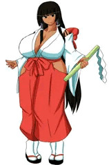 爆乳巫女さん