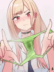 喜多川海夢ちゃんのパンツあやとり