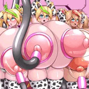 【Skeb】ジェネちゃん3人組　搾乳