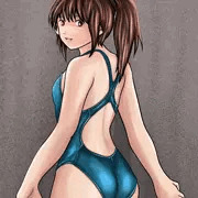 小葉の競泳水着⑤