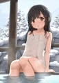 露天風呂で見せてくれる女の子
