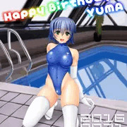 由真誕生日絵2016