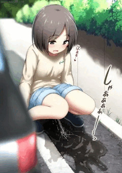 【毎週おしっ娘25】夏の駐車場にて