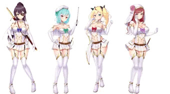 【エロRPG】あらためてヒロインの立ち絵!!