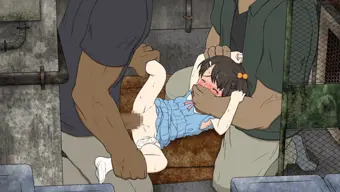 物陰に連れ込まれ