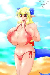 せめてイラストくらいは夏らしく…水着なう！