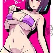 【ワンドロ】エロ同人秘書眼帯ビキニ