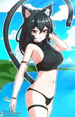 旅行黒猫