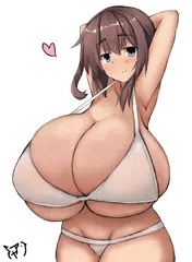 鷹乃ちゃんの爆乳おっぱい