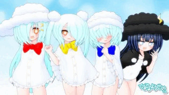 てるてる妖精さんとふれふれ妖精さん