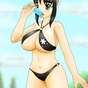 水着看板娘