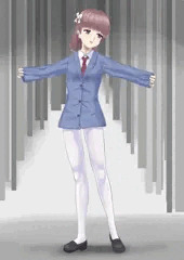 スーツ系白タイツ女子