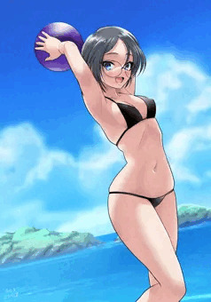 ルミさん黒ビキニ