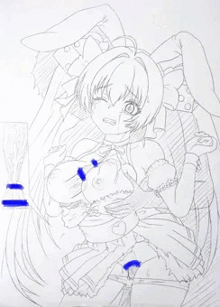 路地裏で通り魔に犯されるうさだ。