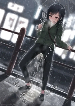 【毎週おしっ娘5】雨の日が好きな女の子