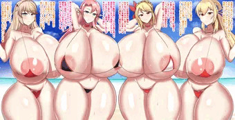 爆乳ビキニ艦隊の誘惑