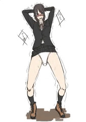 ガニ股オナニー