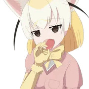 オスを誘うフェネック描きました