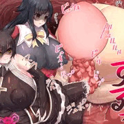 【リクエスト】苗床M男がボテ腹美少女を出産するイラスト集