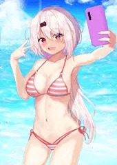 夏を先取り椎名さん👻