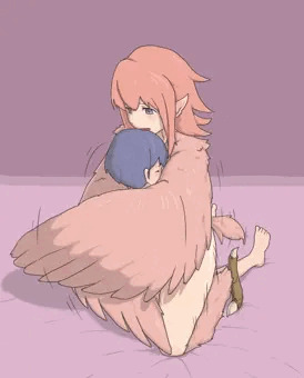 ハーピーと男の子