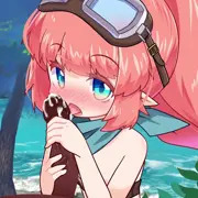 ミーリャちゃんがおくちで慰めてくれる