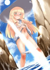 立ちションするリーリエちゃん