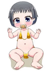 【金ビキニ】ぶかぶかマイクロビキニ赤ちゃん【ゴールデンウィーク】