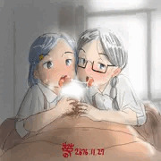 賛同してくれたクラスメートと協力するボランティア娘
