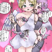 ショタ天使くんにセクハラしまくるロリサキュバスちゃん