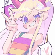 ピースサインスタバちゃん
