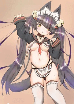 ろりきょにゅうメイドさん。
